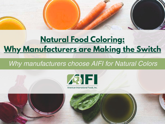 Natural Food Coloring | Alternatives to Artificial Dyes | AIFI